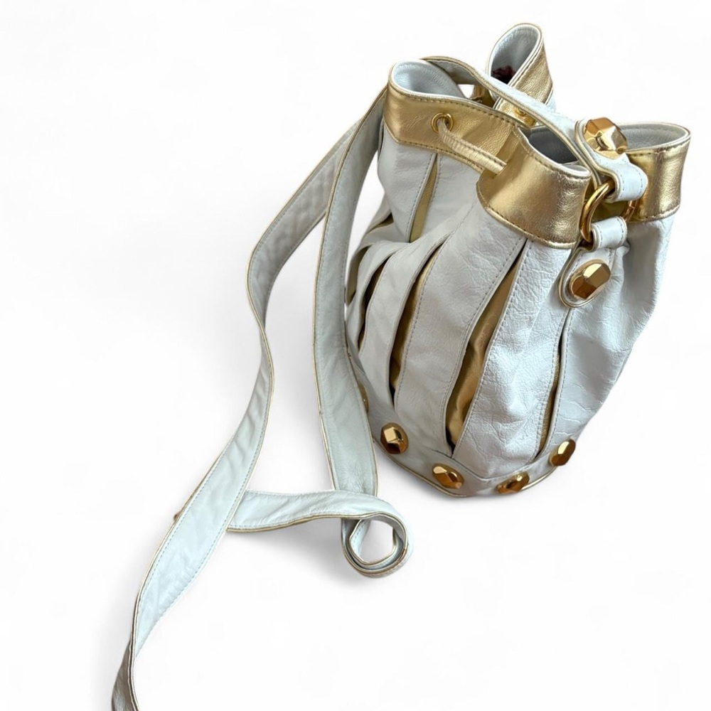Vintage Betsy Johnson Gold Bucket Bag